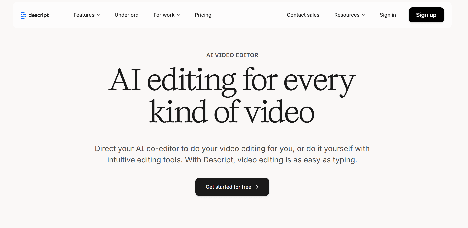 Descript screenshot 1