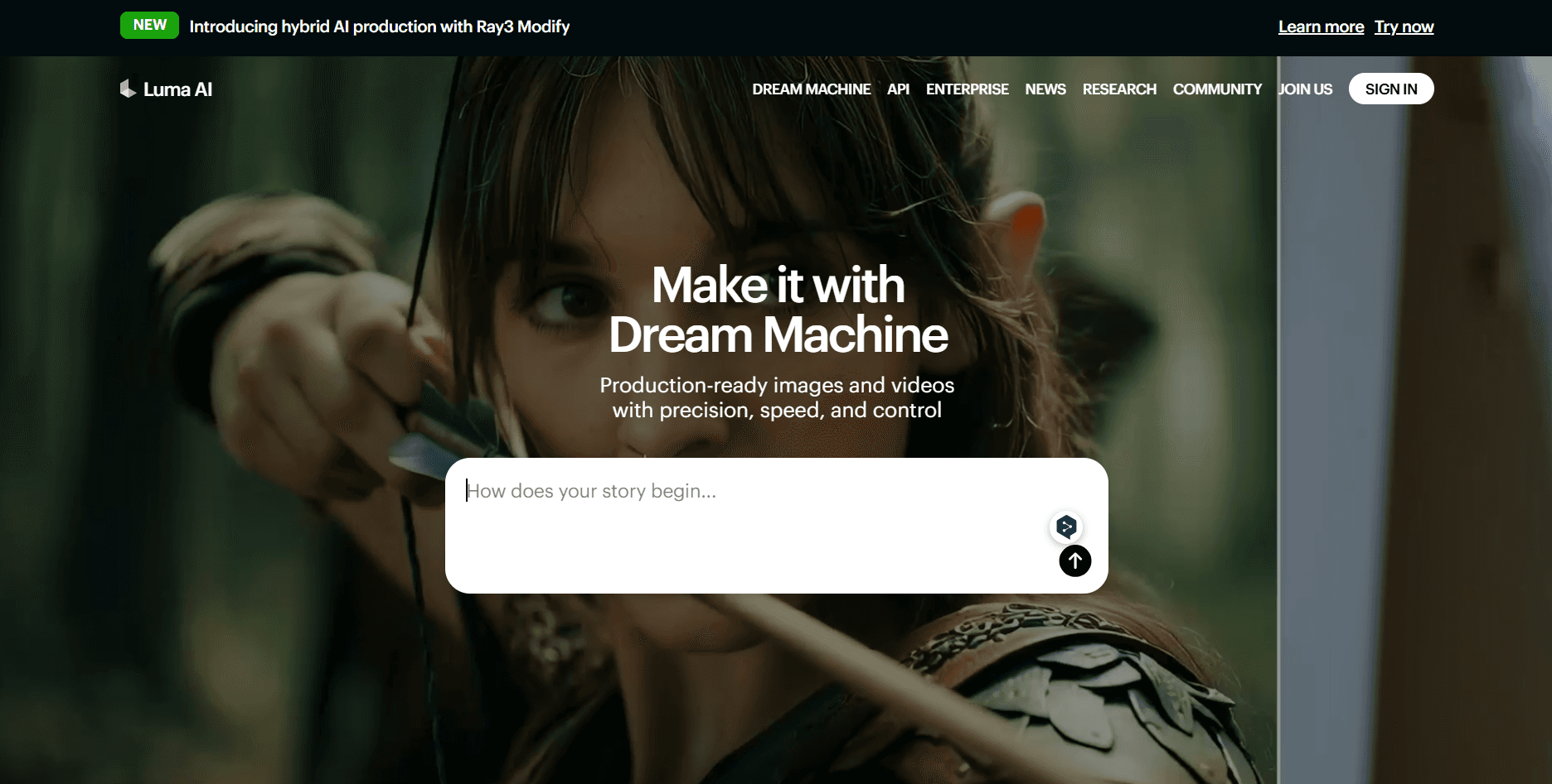 Luma Dream Machine screenshot 1